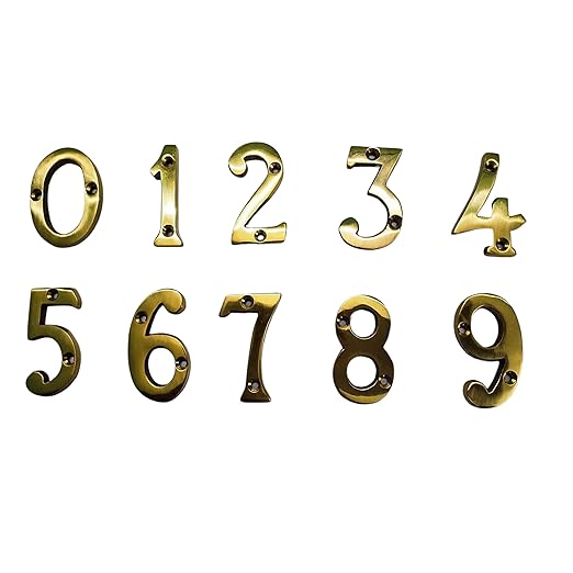 House Door Numbers - Set of 0-9
