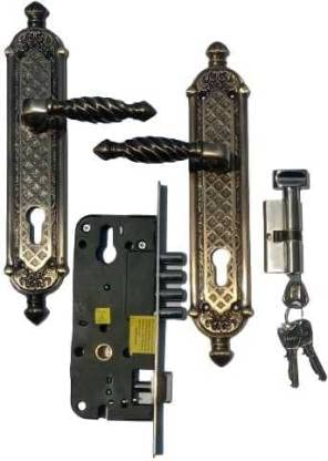 Mortise Door Lock Handle Set Brass Matte Door Handel Set